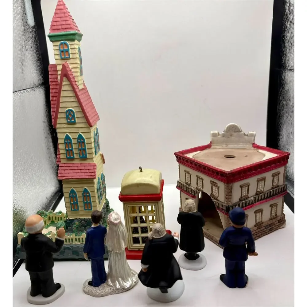 Dept 56, Lemax, Windsor Collection, Mixed Village Lot of 8